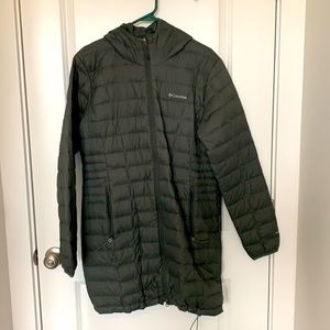 Columbia Long Down Hooded Jacket
